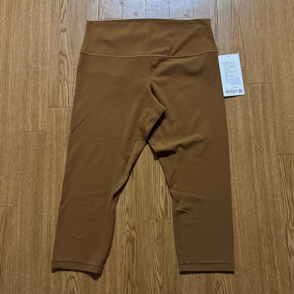 lululemon athletica Brown Align High-Rise Cropped Leggings